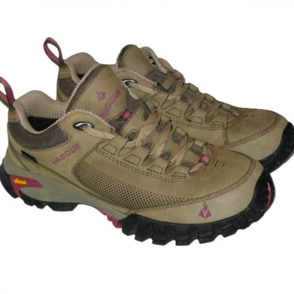 Vasque Talus Trek Low Ultradry Waterproof Vibram Leather Hiking All Trail Shoe